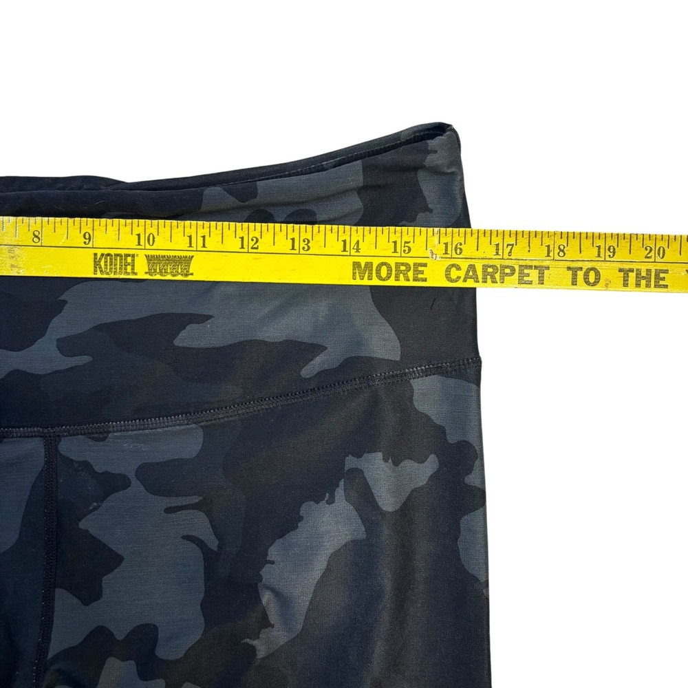 Prana‎ Womens XL Camouflage High Rise Leggings Black Charcoal 1963771 Recycled - Picture 8 of 10